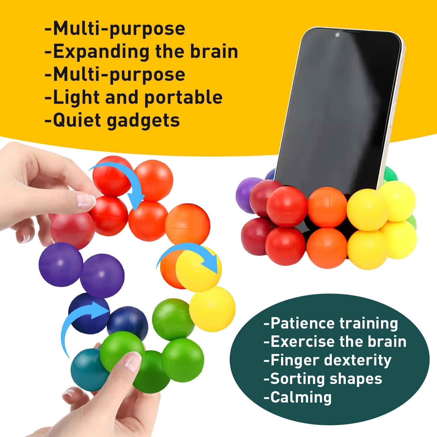 Rytopt Fidget Balls – Sensory Fidget Toys for Adults & Teens, Portable