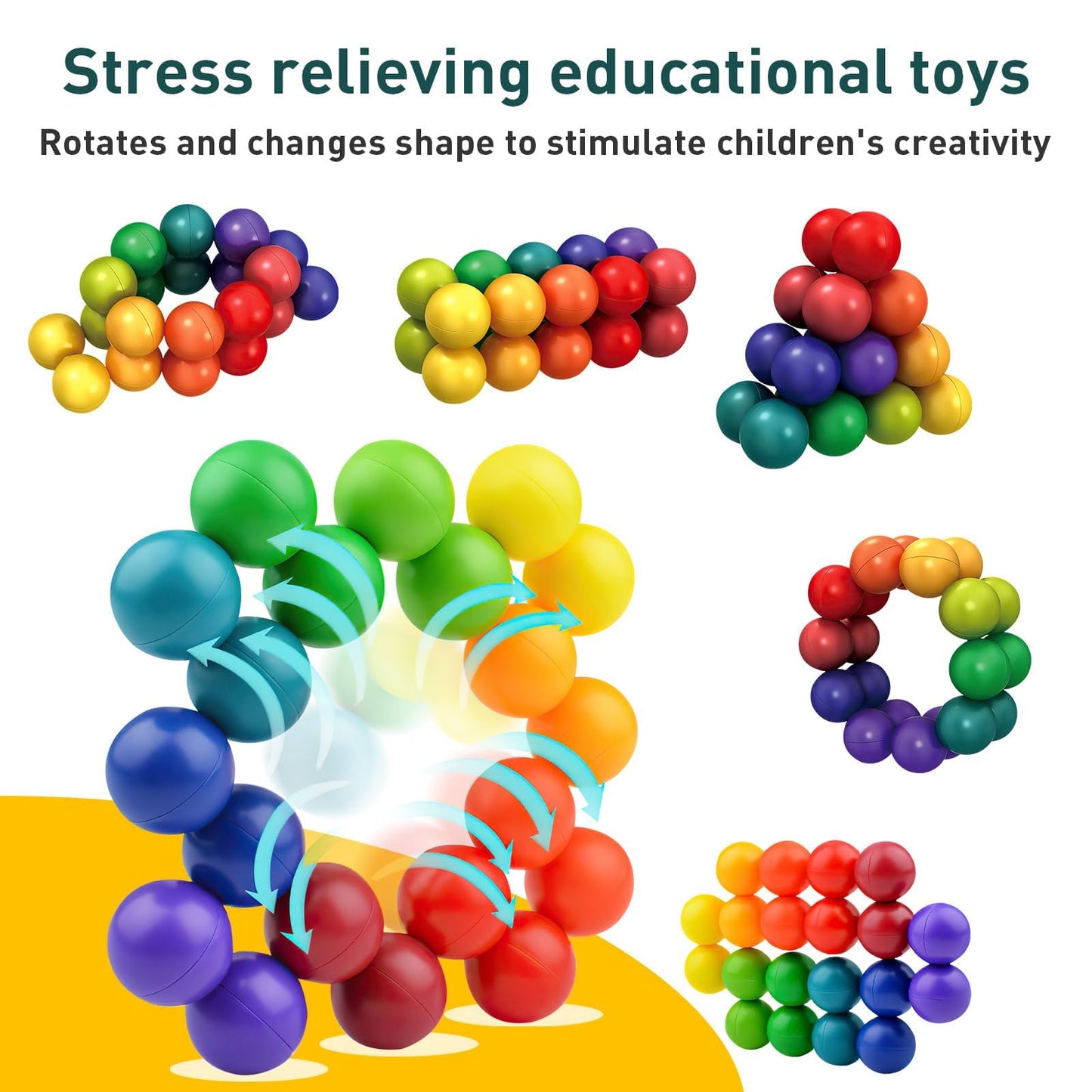 Rytopt Fidget Balls – Sensory Fidget Toys for Adults & Teens, Portable