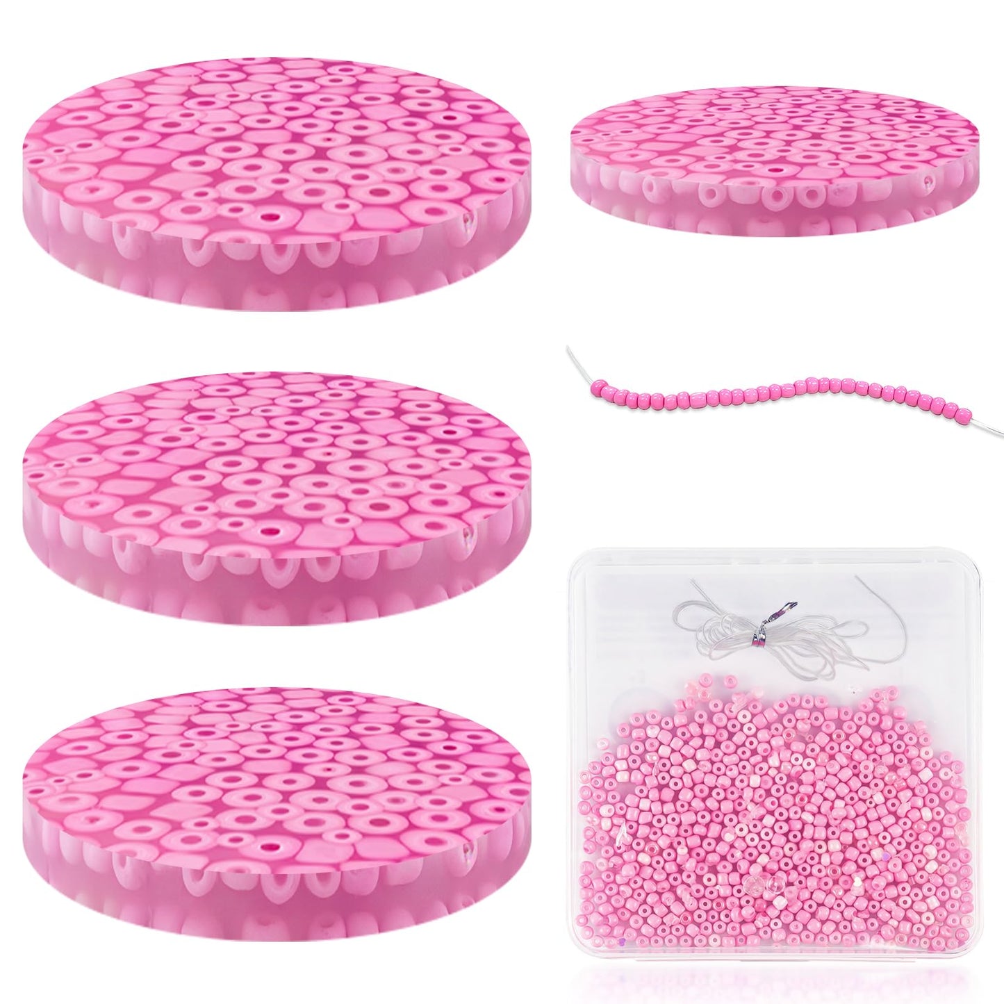 Rytopt 3Pcs Skin Picking Fidget Toys – Portable Pink Fidget Set for Adults (6cm/2.93in)
