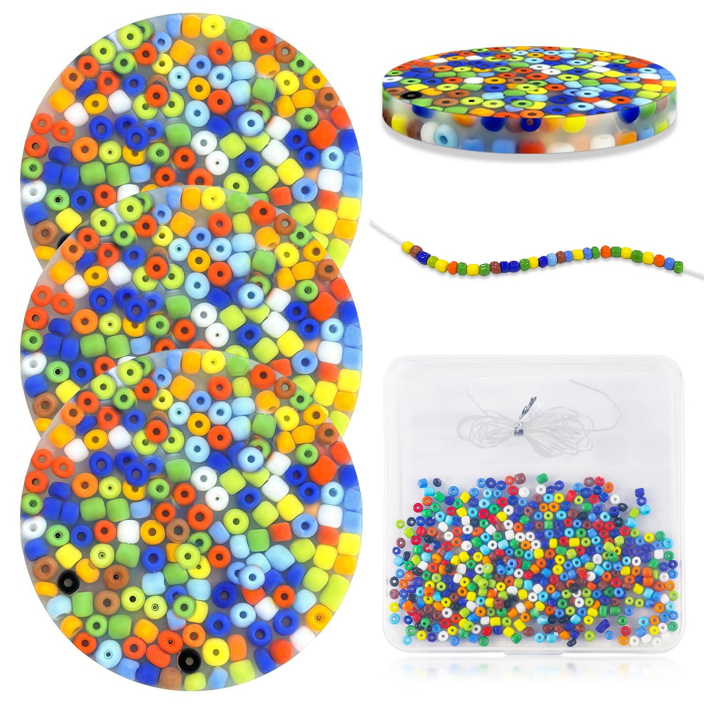 rytopt 3Pcs Skin Picking Fidget Toys – Picking Pad & DIY Bracelet (6cm/2.93in) | Adults, Stocking Stuffers
