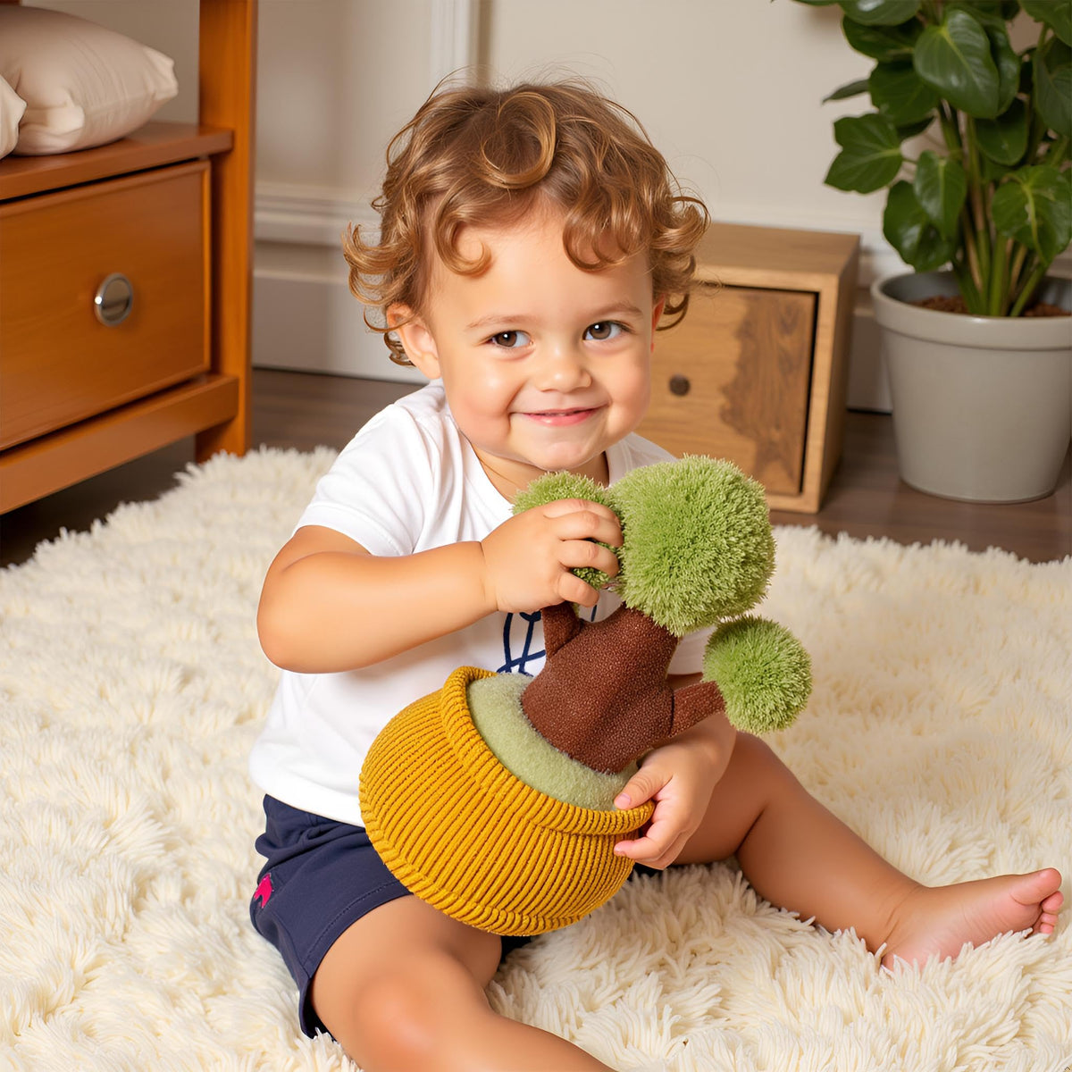 Ryttir 2 Pack 11-Inch Chubby Flower Stuffed Pillows – Plush Adventure Toys for Kids & Women