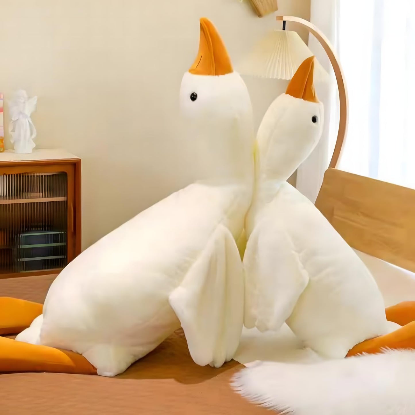 Ryttir Giant Goose Plush 63-Inch - Extra Soft Hugging Pillow & Nursery Decor