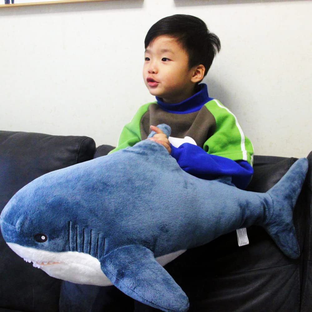 Ryttir 31 Inch XL Giant Shark Stuffed Animal – Soft Shark Plush Body Pillow & Decor