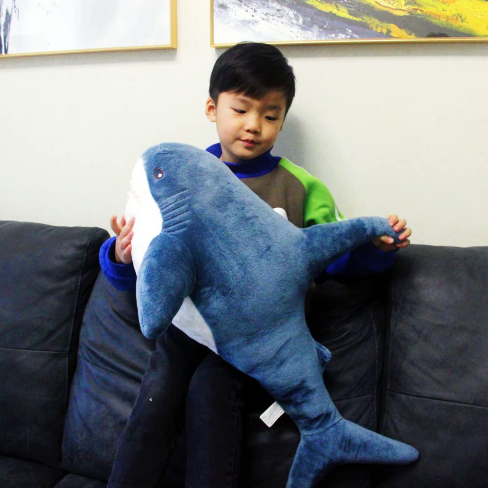 Ryttir 31 Inch XL Giant Shark Stuffed Animal – Soft Shark Plush Body Pillow & Decor