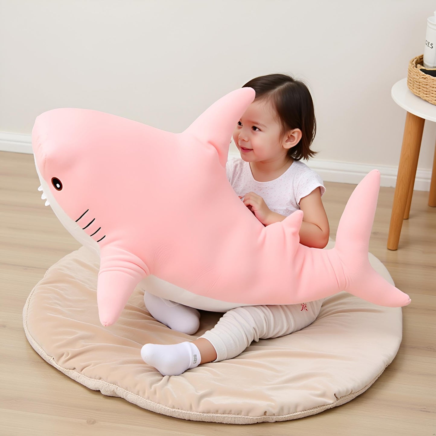 Ryttir 39.4 Inch XXL Giant Shark Plush – Soft Stuffed Animal, Body Pillow & Decor