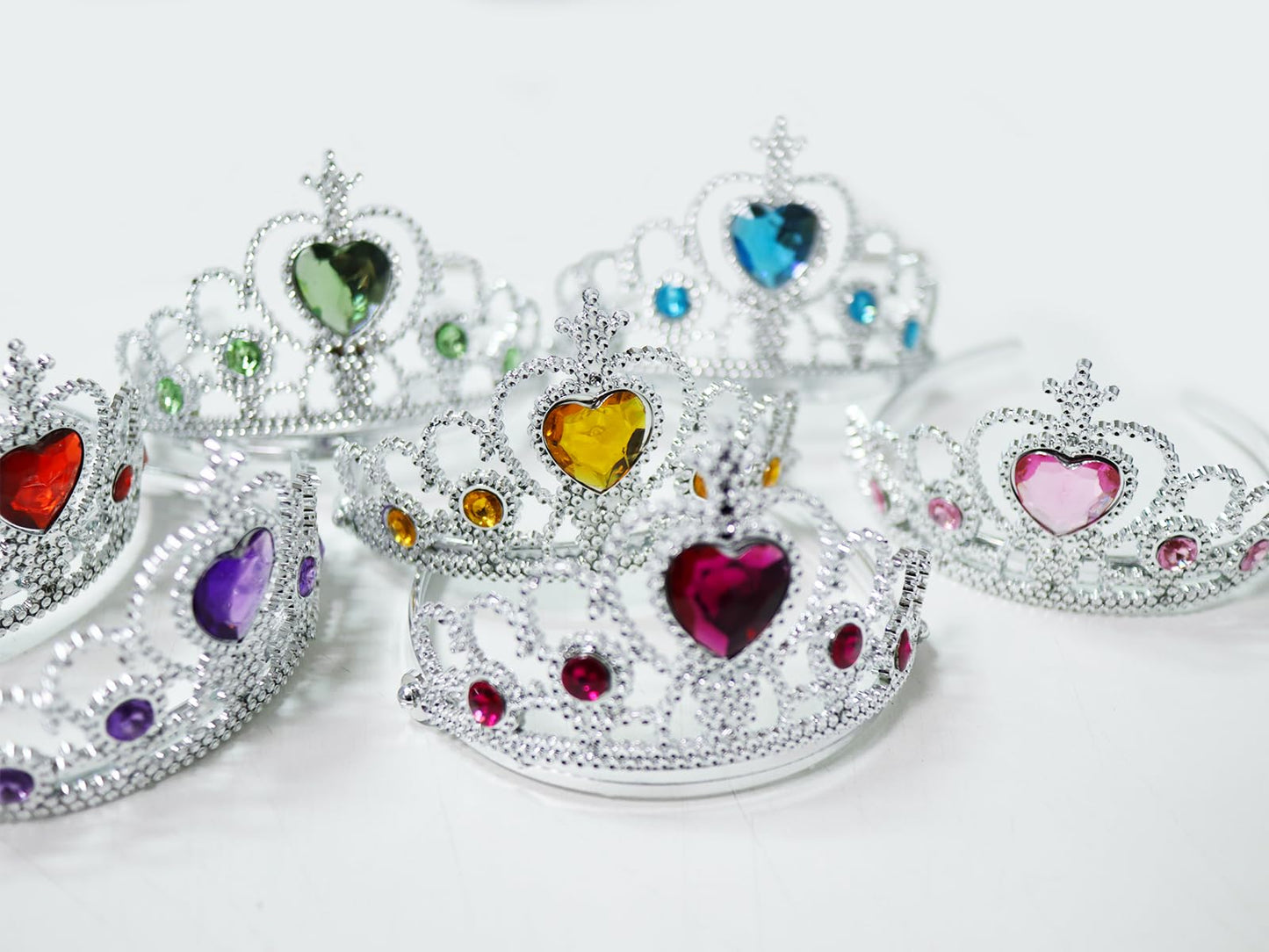 S & E TEACHER'S EDITION 16-Piece Tiaras Crown Set for Princess Dress-Up Parties