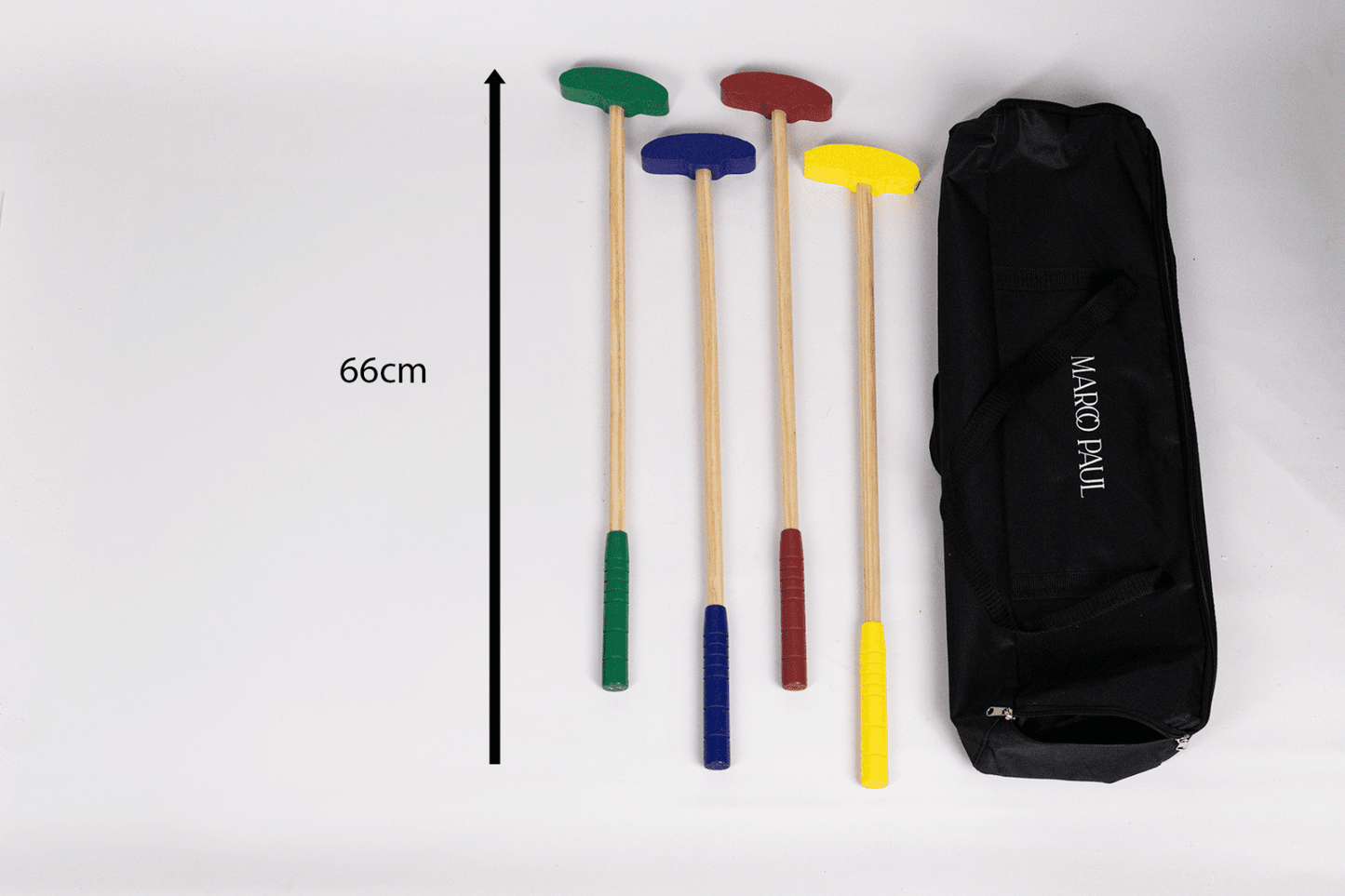 Kid's Toy Wooden Golf Set With Clubs, Balls and Ramps