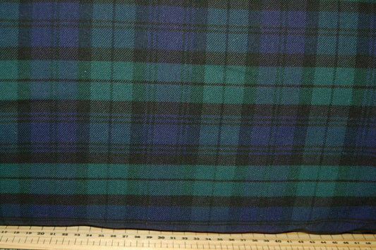 Black Watch Scottish Tartan  16Oz Acrylic Tartan Fabric Plaid By Yard