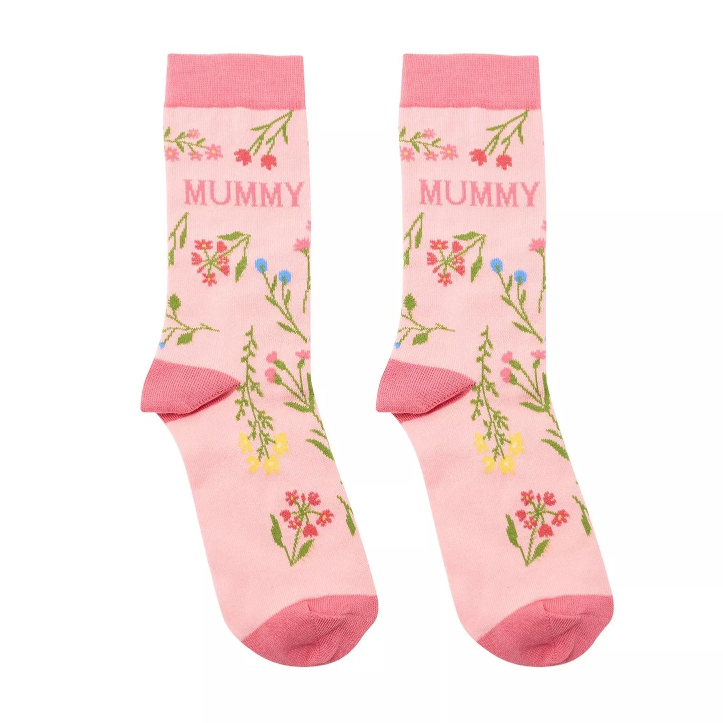 Pink Floral Mummy Socks By The Cottage Garden