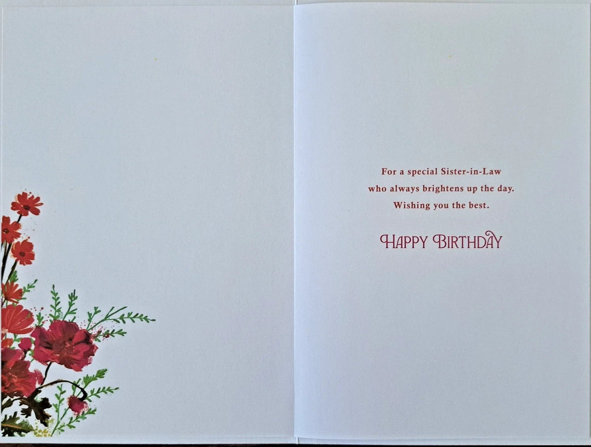 for  a  wonderful   Sister-in-Law Birthday Card. Lovely Design.