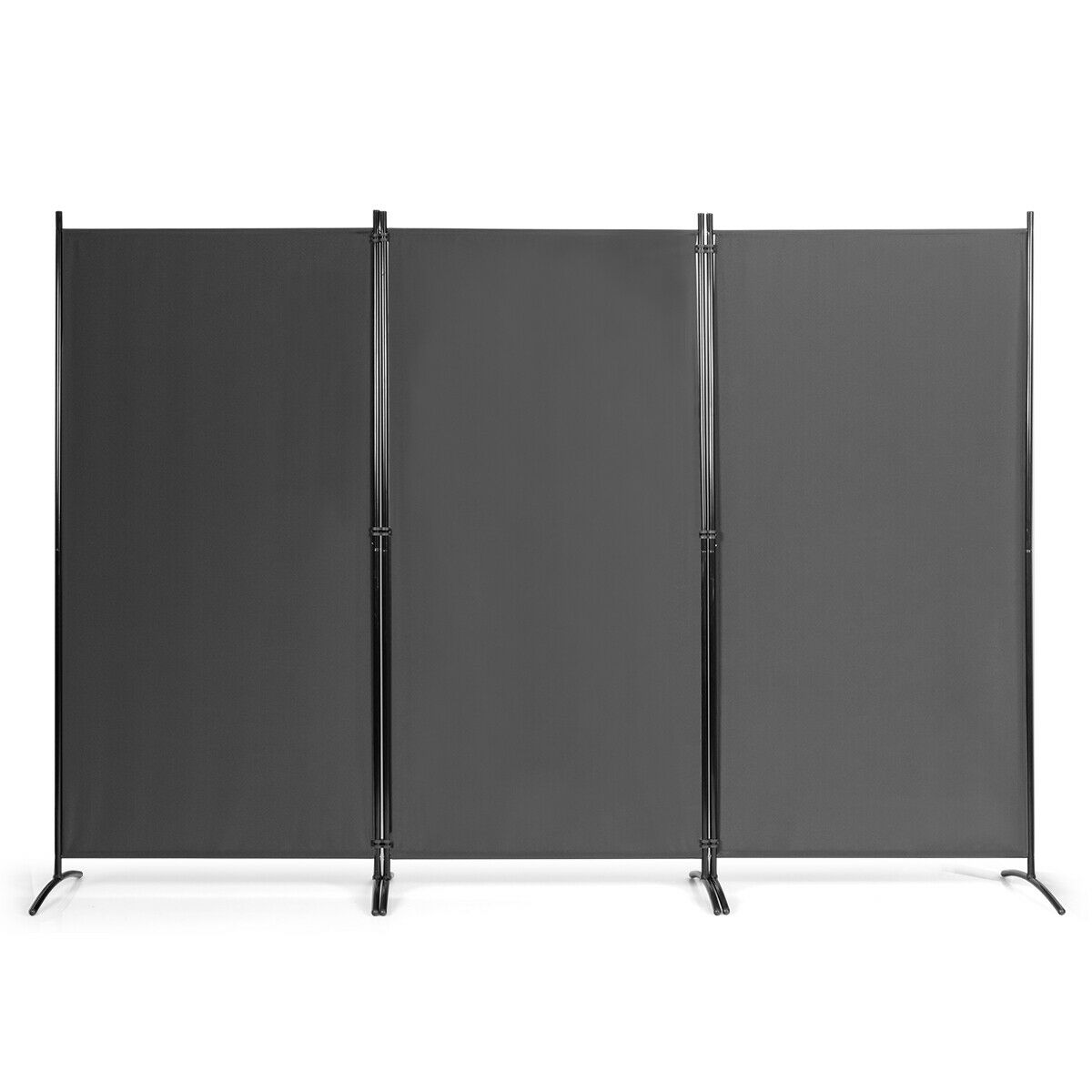 3 Panel Folding Room Divider-Beige