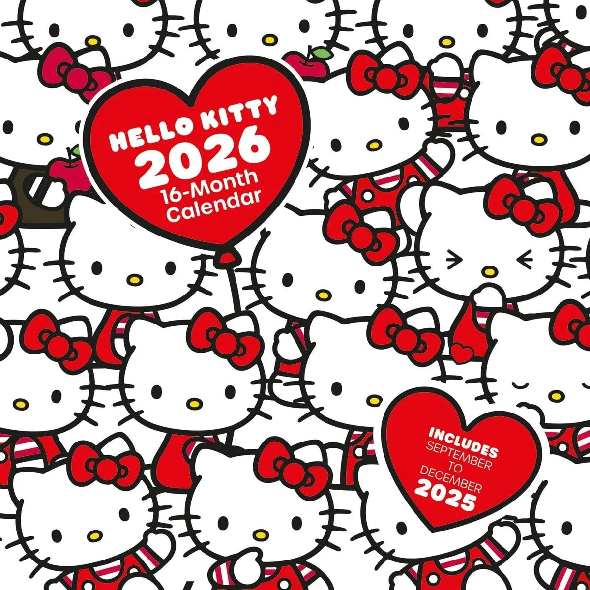 Hello Kitty Official "12 x 12" Square Wall Calendar 2026