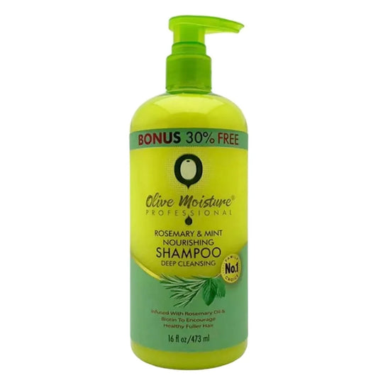 Olive Moisture Rosemary & Mint Nourishing Shampoo for Hair Growth & Scalp Health 16 oz