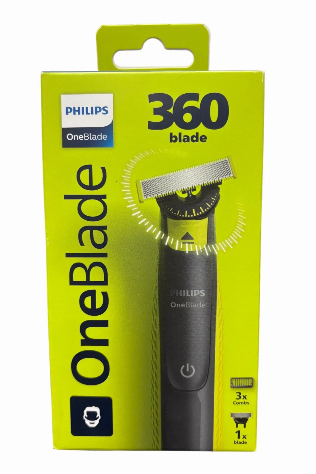 Philips OneBlade 360 for Face, New but open, scruffy box