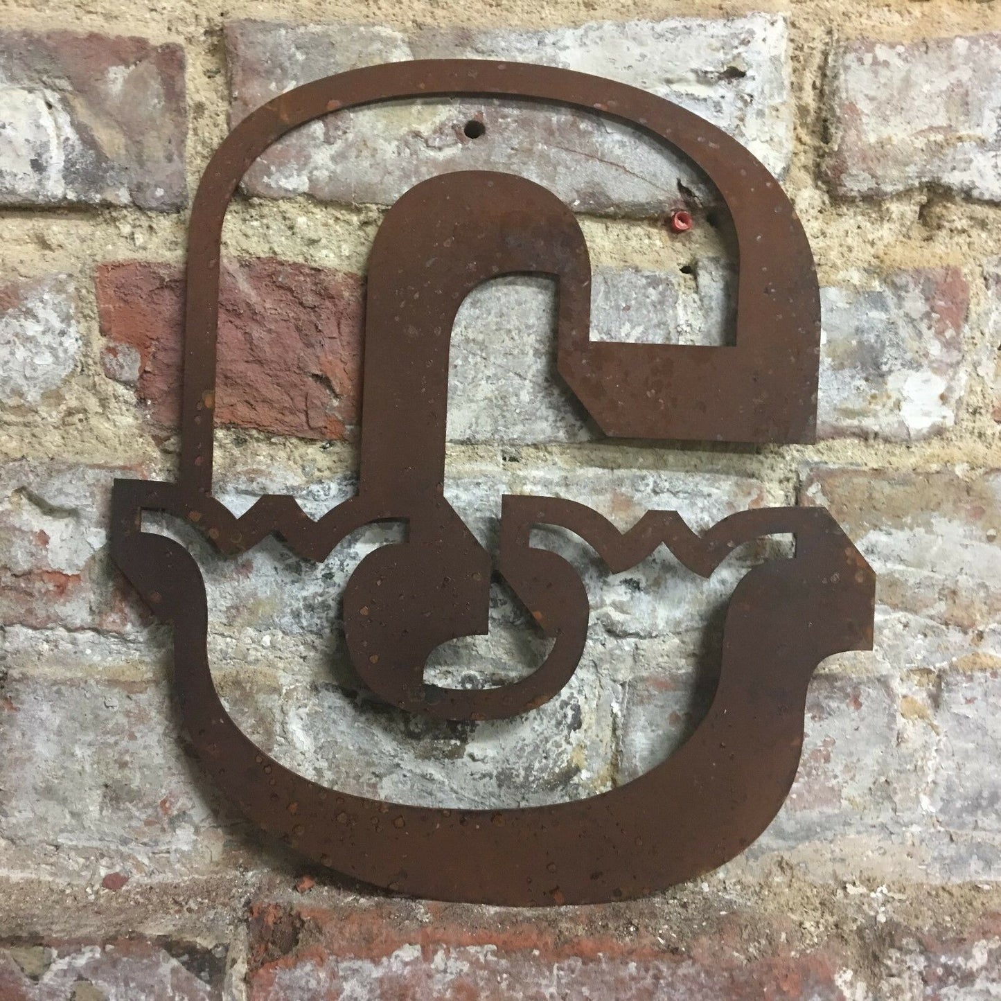 12" Rusty Carnival Metal Alphabet Letters A–Z & 0–9