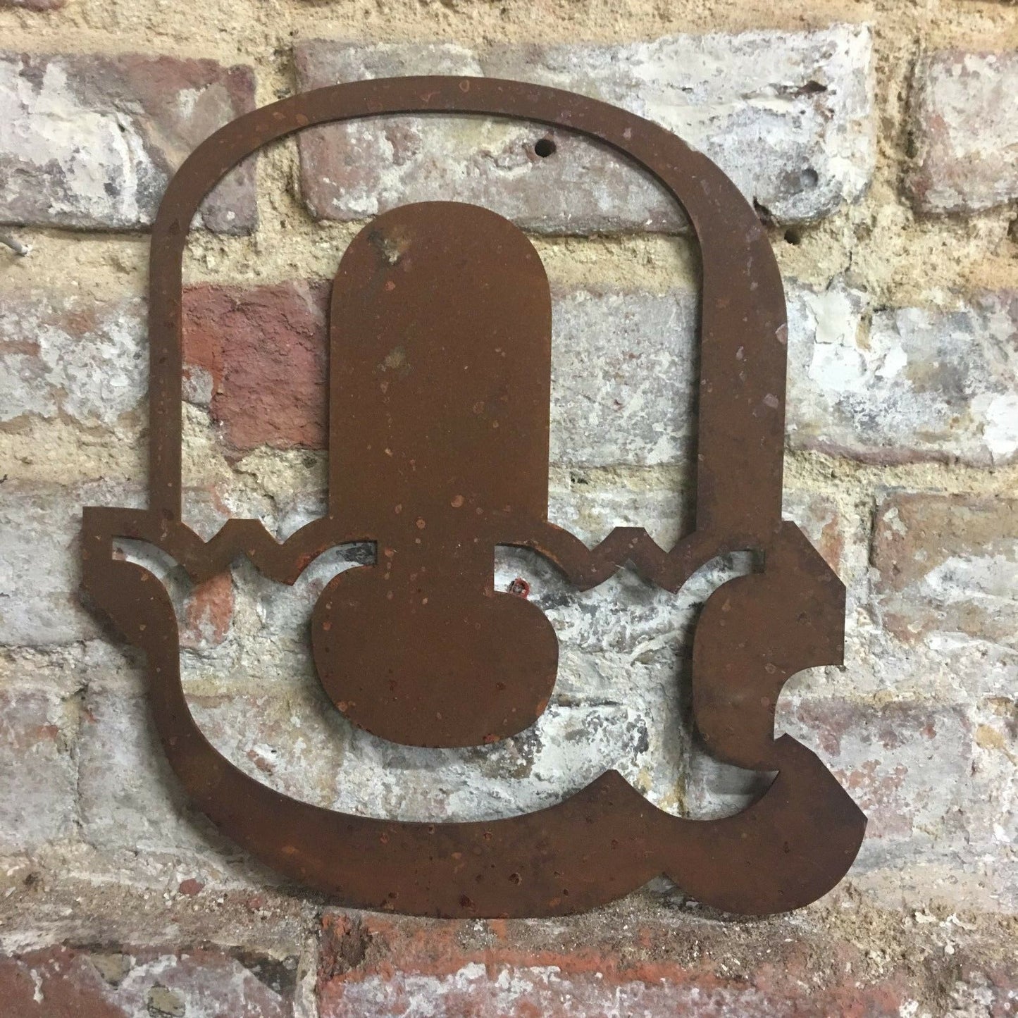 12" Rusty Carnival Metal Alphabet Letters A–Z & 0–9
