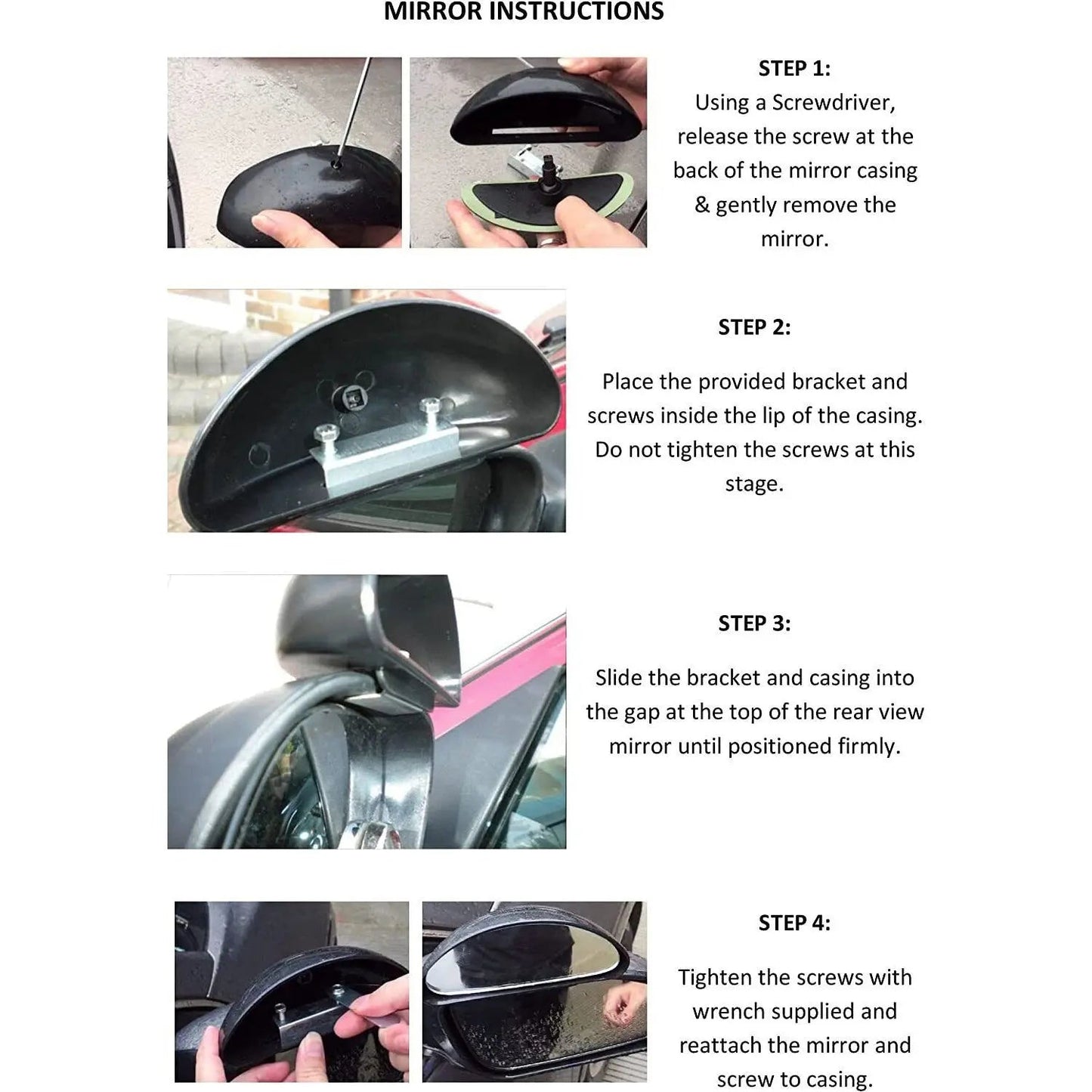 Blind Spot Mirror Adjustable Car Van Blindspot Towing Reversing Driving 2Pcs