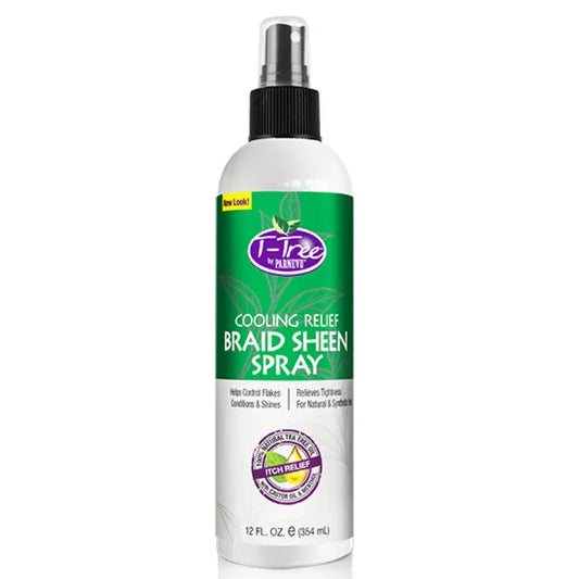 I-tree Cooling Relief Braid Sheen Spray for Hydrated, Shiny Protective Styles 354ml/11.97 oz
