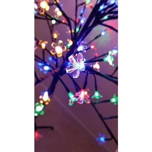 Multicoloured LED Indoor Twig Tree 150cm