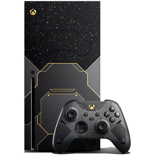 🔥 Xbox Series X 1TB Halo Infinite Limited Edition Console 🪙 Rare  🎮 + 5 Games
