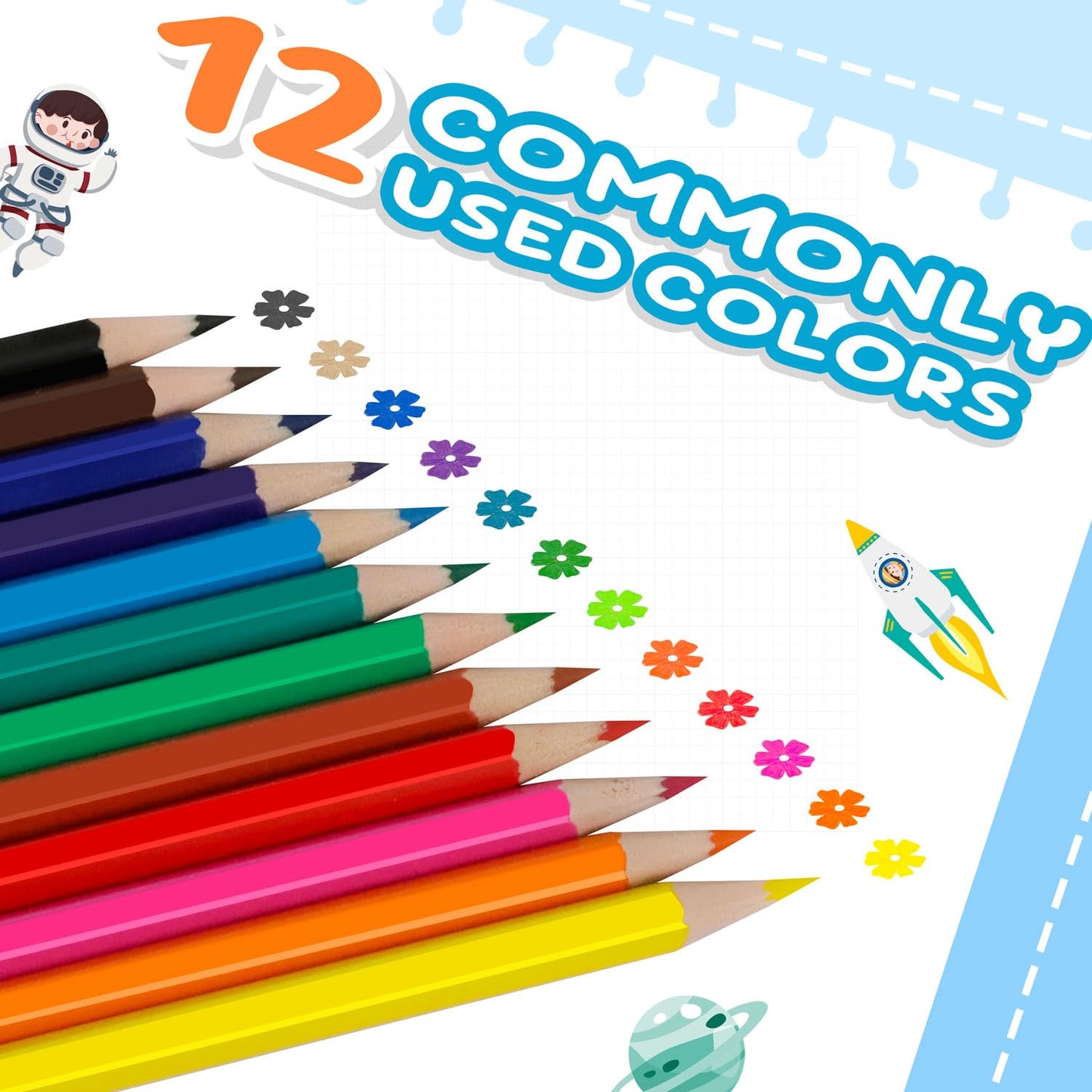 432 Count Colored Pencils Bulk - 36 Packs of 12 Pre-Sharpened Colors | S8686S