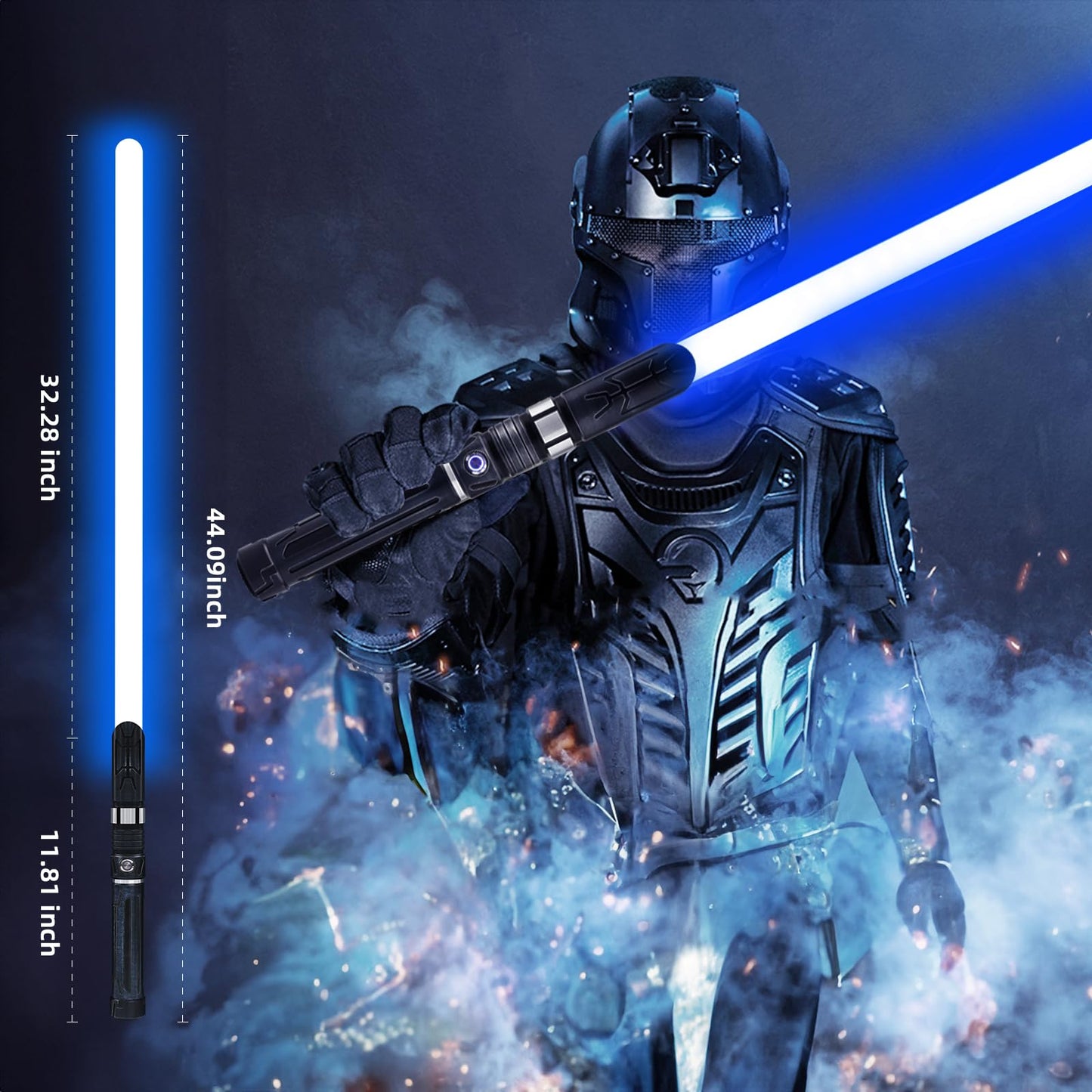 Saberforms Lightsaber Dueling Set – 12 RGB Colors, 16 Sound Fonts, Motion Control