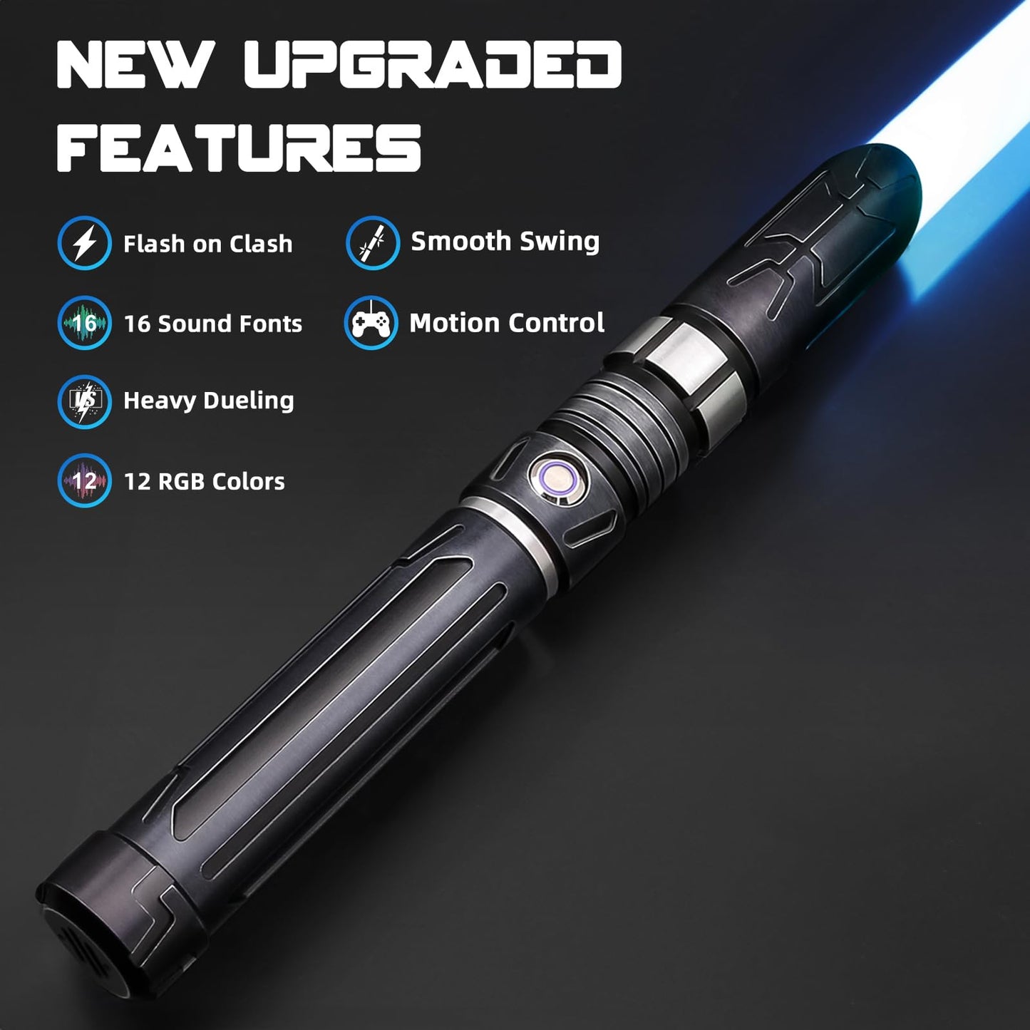 Saberforms Lightsaber Dueling Set – 12 RGB Colors, 16 Sound Fonts, Motion Control