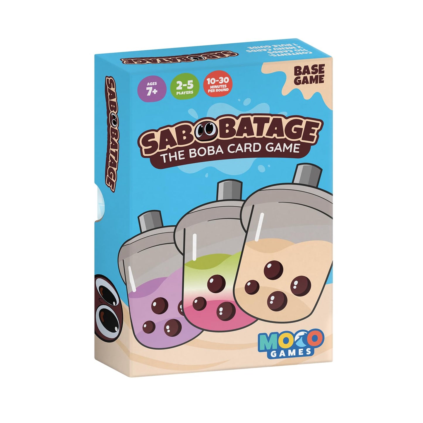 Sabobatage: The Boba Card Game 3rd Edition | Easy Family-Friendly Party Game | 2-5 Players