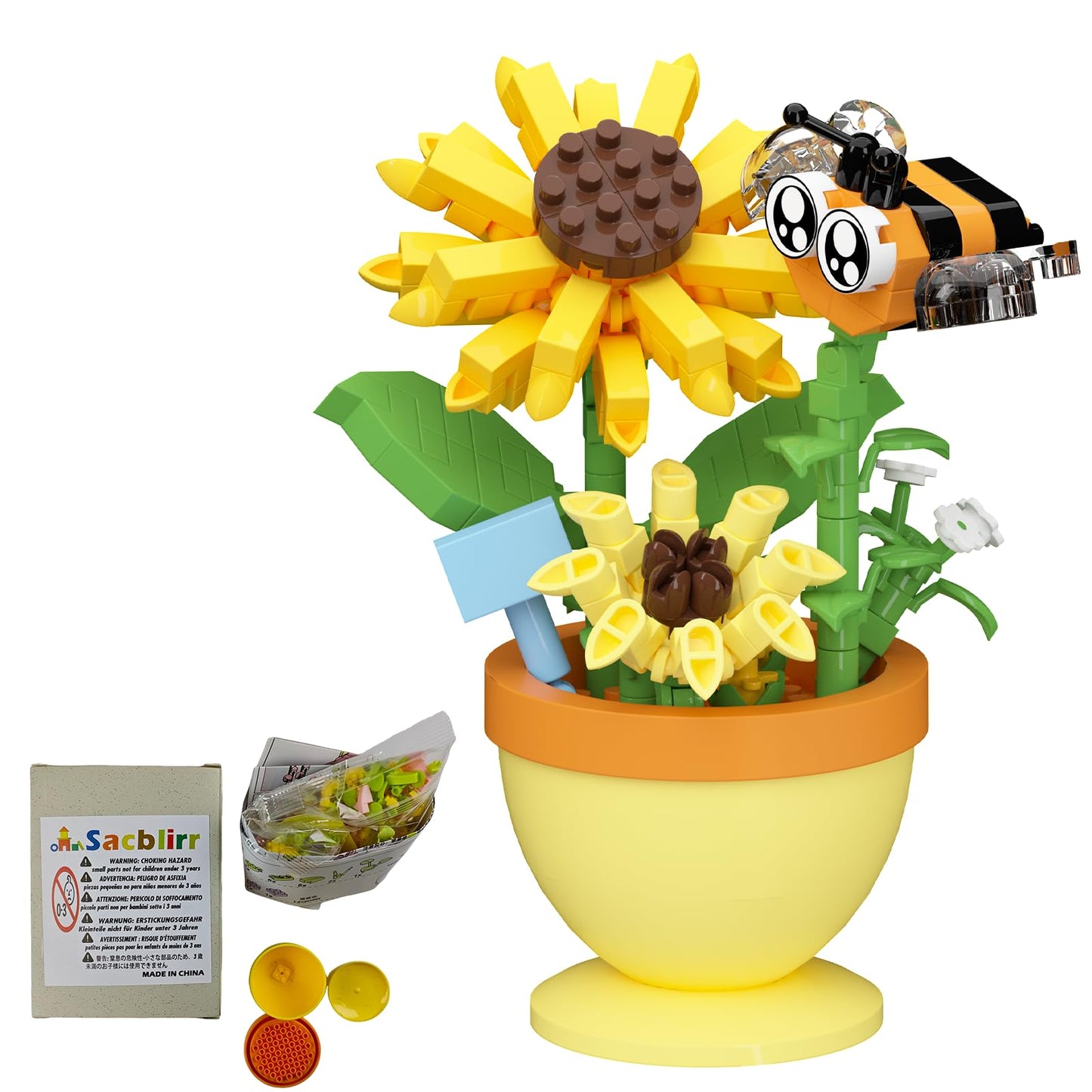 Sacblirr Mini Flower Bonsai: DIY Potted Plant Kit with Cute Insects