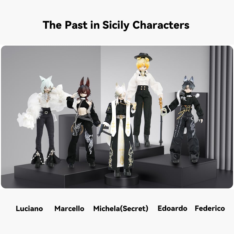 SacPero BJD Blind Box – The Past in Sicily 9-Inch 1/8 Ball Jointed Doll | Collectible Figure