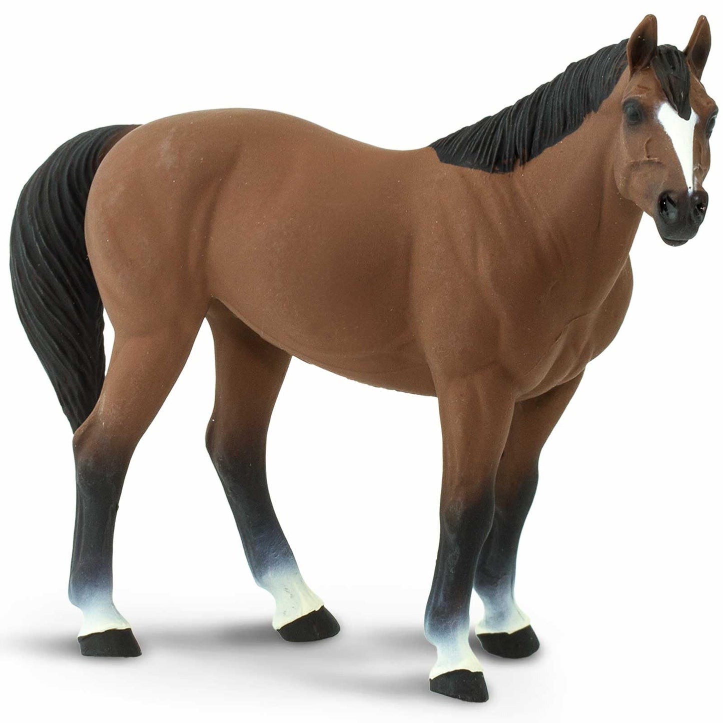 Safari Ltd. American Quarter Horse Gelding Figurine 5" Lifelike Model Figure – Educational Toy for Kids 3+