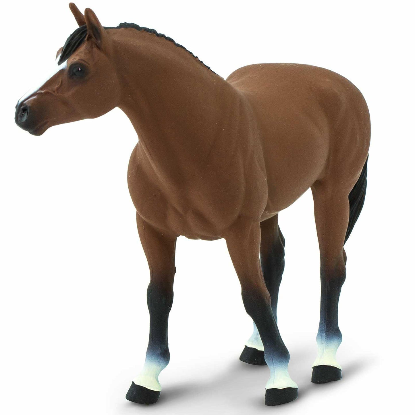 Safari Ltd. American Quarter Horse Gelding Figurine 5" Lifelike Model Figure – Educational Toy for Kids 3+