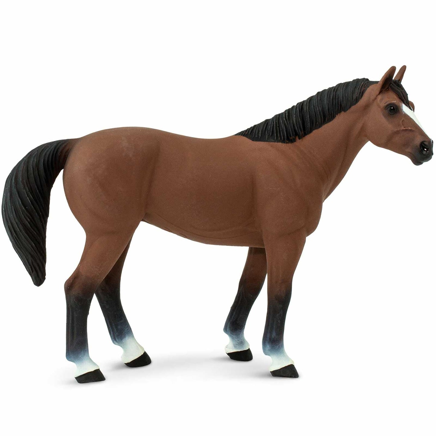 Safari Ltd. American Quarter Horse Gelding Figurine 5" Lifelike Model Figure – Educational Toy for Kids 3+