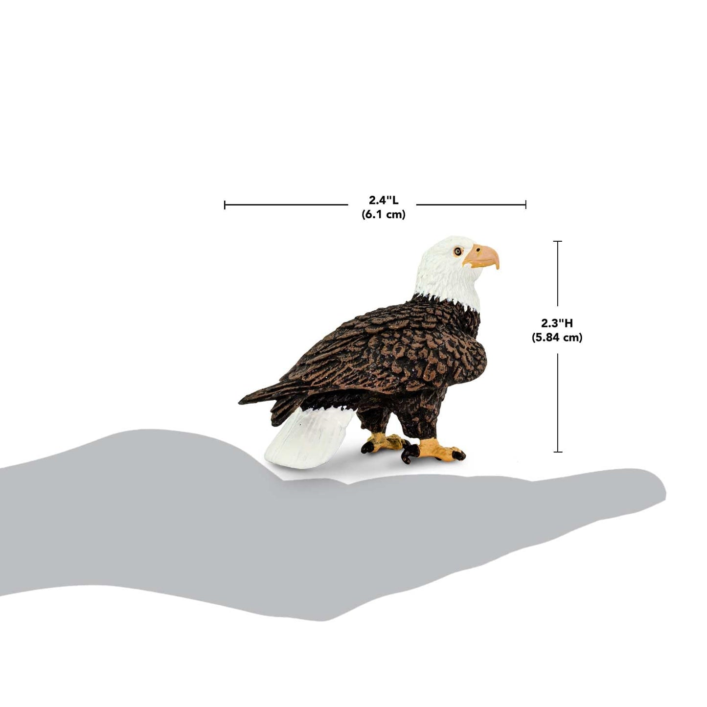 Safari Ltd Bald Eagle Figurine - Realistic 2.4-Inch Bird Figure for Kids 3+