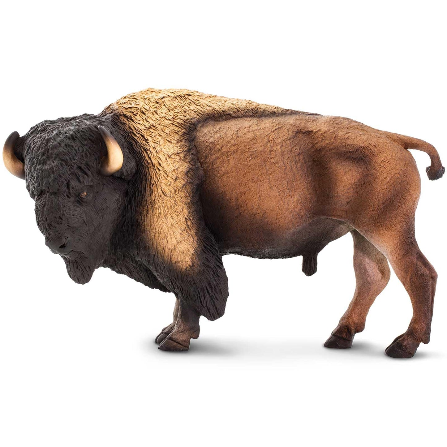 Safari Ltd. Bison Figurine – 8.25-inch Detailed Plastic Wildlife Model | Educational Toy for Kids 3+