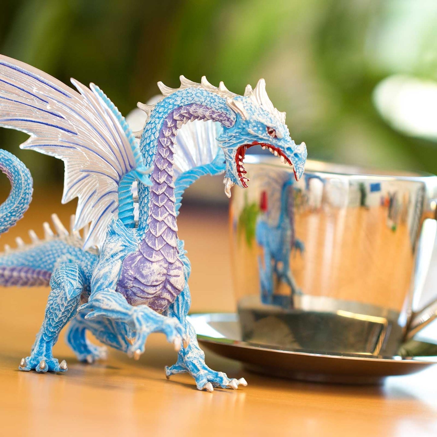 Safari Ltd. Ice Dragon Figurine – 6-Inch Arctic Dragon Model for Kids Aged 4+