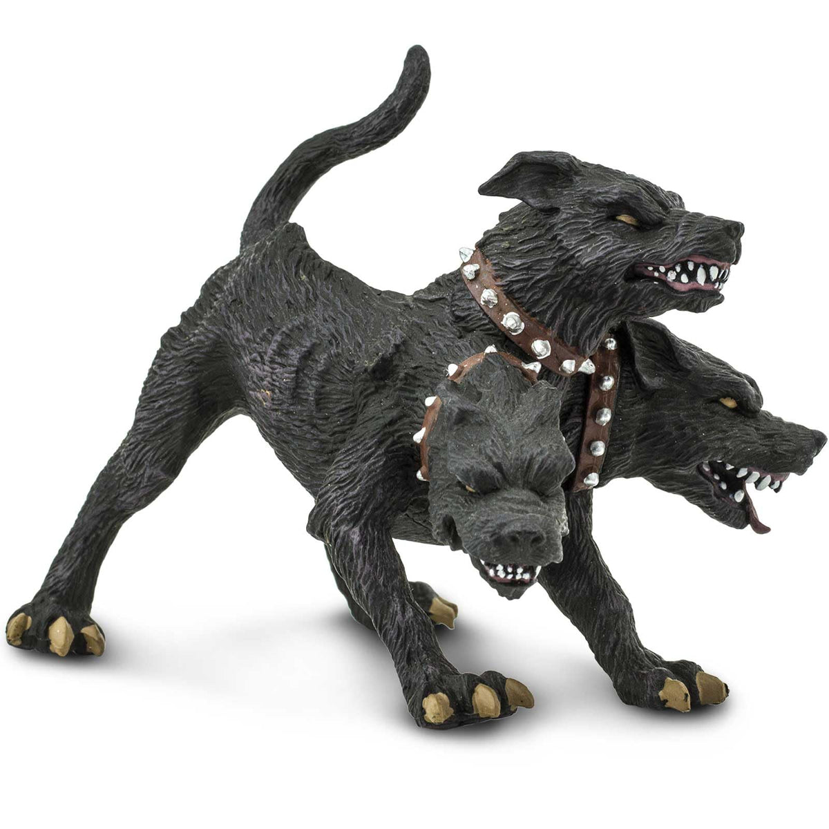 Safari Ltd. Cerberus Figurine – Hand-Painted 4.75-Inch Three-Headed Dog, Mythical Realms Collection