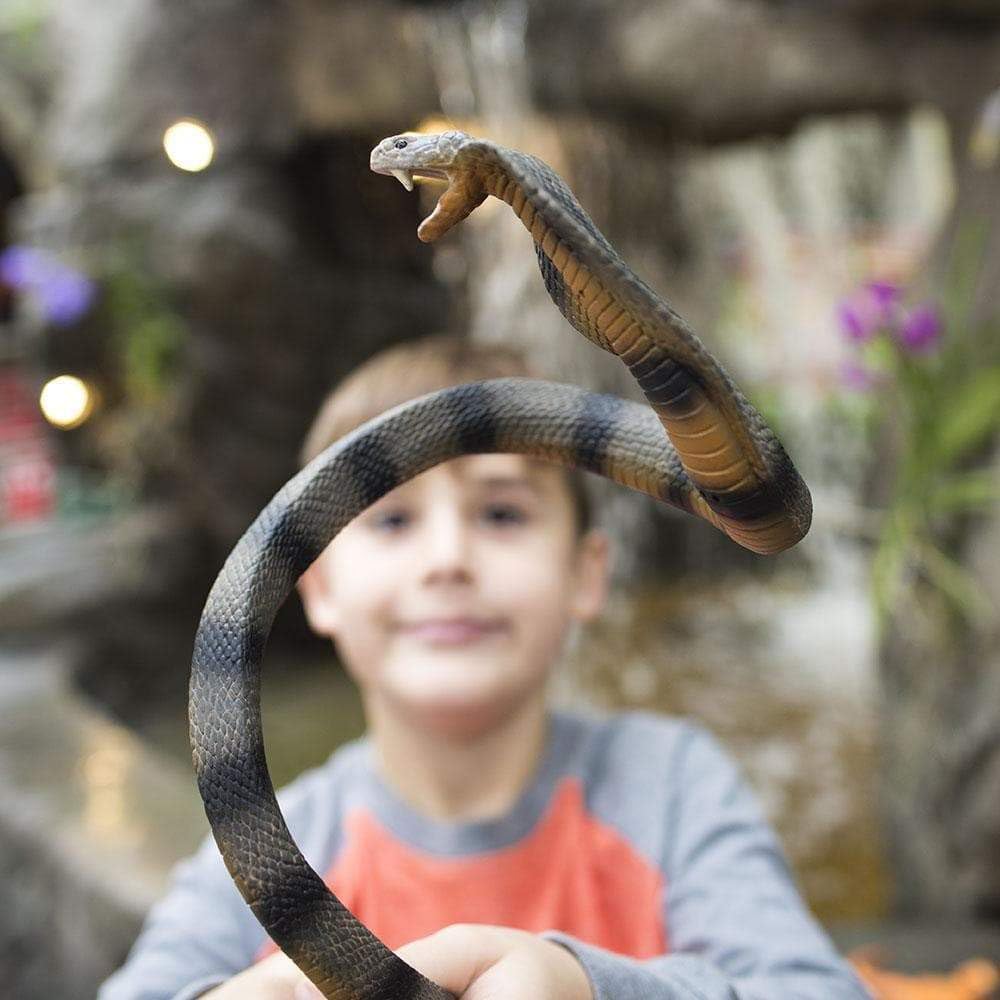 Safari Ltd. Cobra Figurine – 36-Inch Flexible Plastic Model for Educational Play