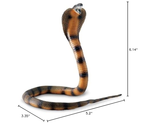 Safari Ltd. Cobra Figurine – 36-Inch Flexible Plastic Model for Educational Play