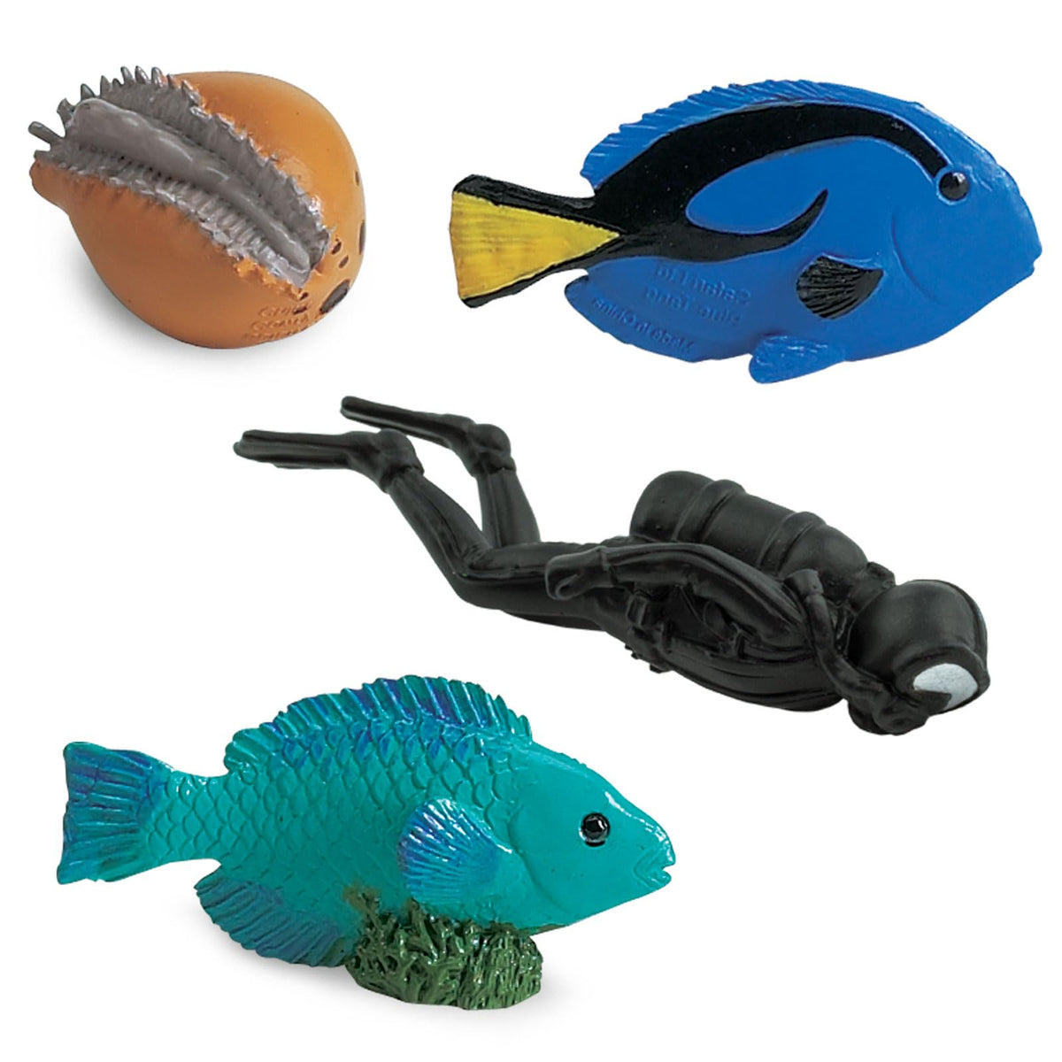 Safari Ltd Coral Reef Toob – 12 Marine Life Figurines & Treasure Chest | Educational Toy Set for Ages 3+