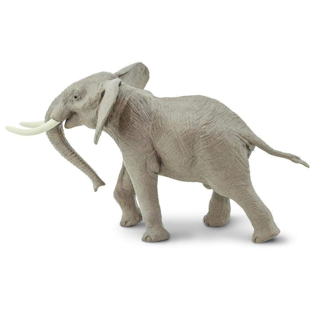 Safari Ltd. African Bull Elephant Figurine – Realistic 7.6-inch Wildlife Figure for Kids 3+