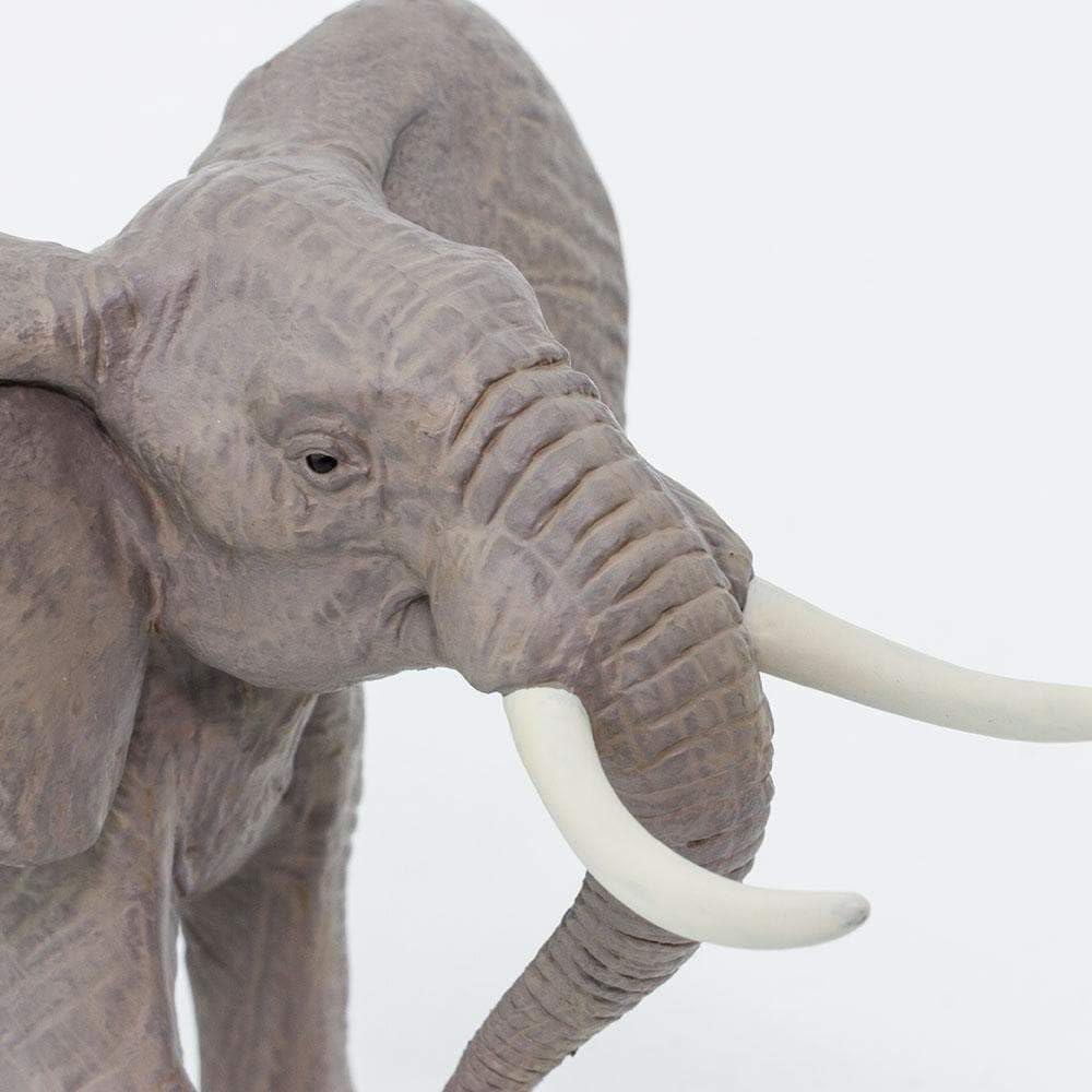 Safari Ltd. African Bull Elephant Figurine – Realistic 7.6-inch Wildlife Figure for Kids 3+