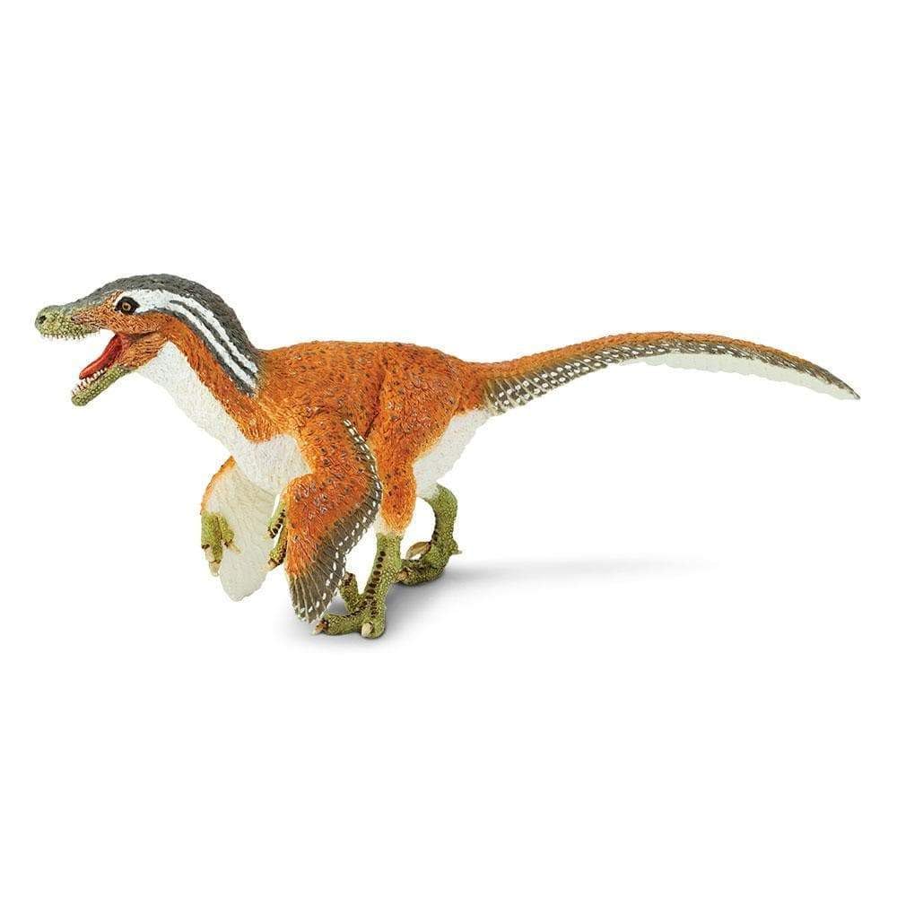 Safari Ltd Feathered Velociraptor Dinosaur Toy – Realistic 8.5-Inch Raptor Figure