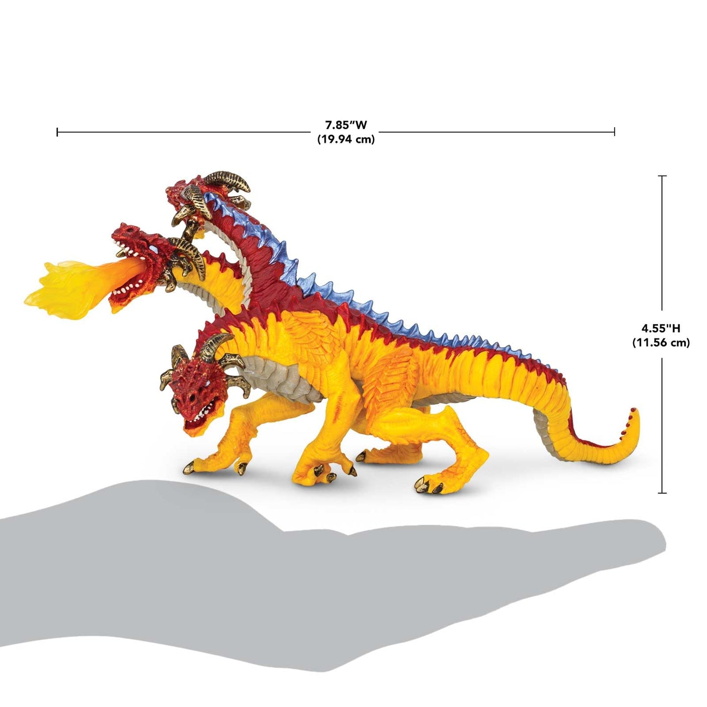 Safari Ltd. Fire Dragon Figurine - 8.5-inch, Vibrant Fantasy Figure for Kids 4+