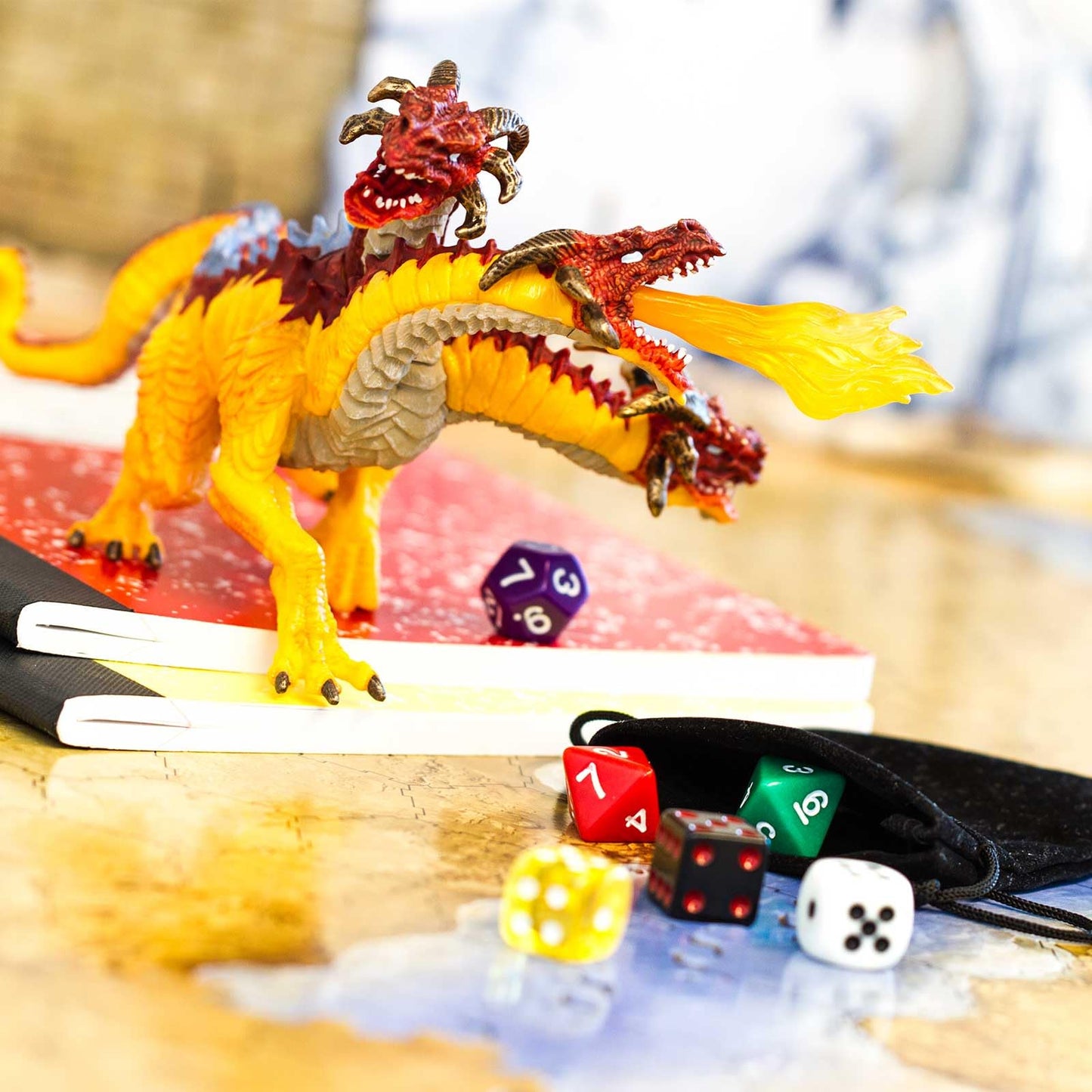 Safari Ltd. Fire Dragon Figurine - 8.5-inch, Vibrant Fantasy Figure for Kids 4+