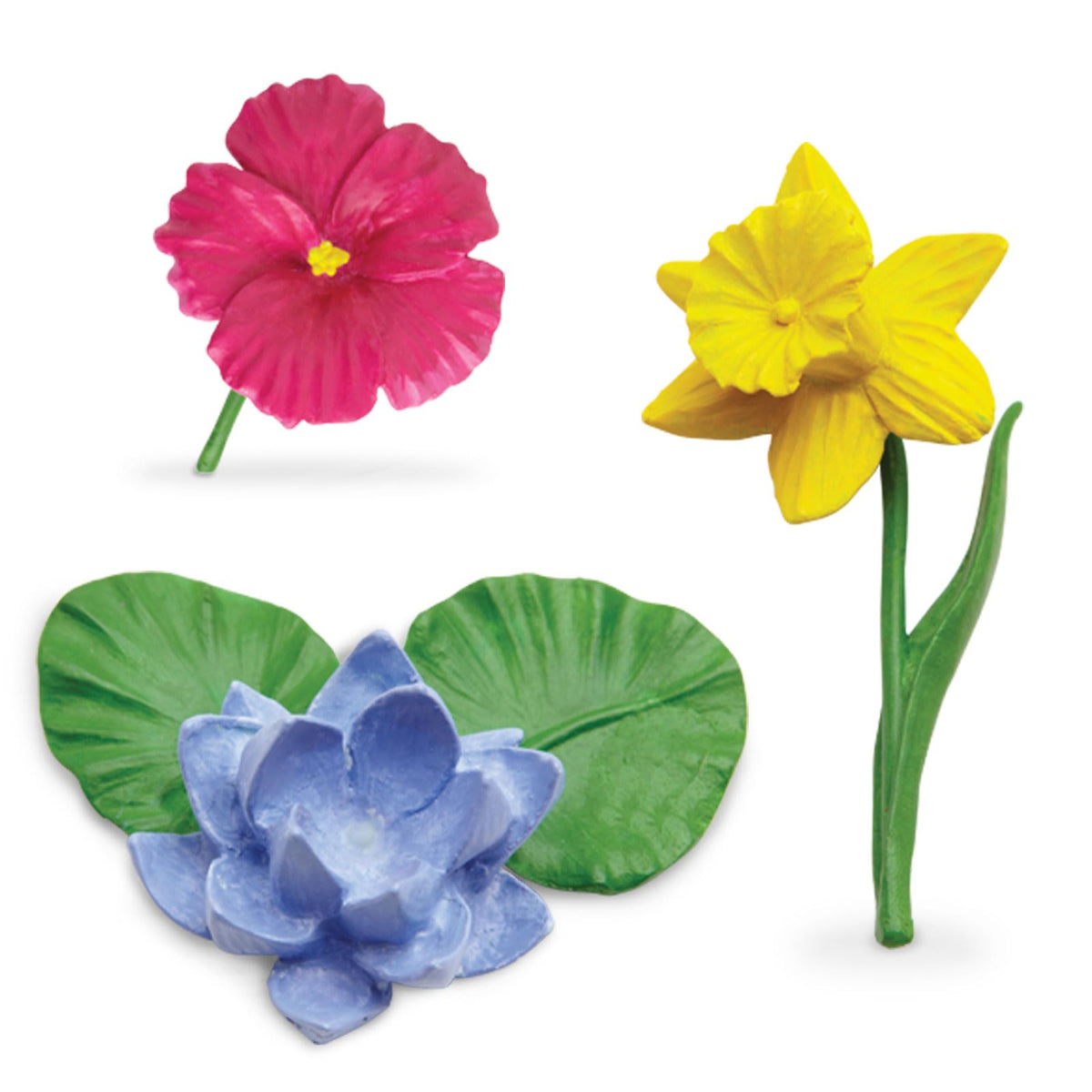 Safari Ltd Flowers TOOB – Hand-Painted Mini Flower Figurines for Kids