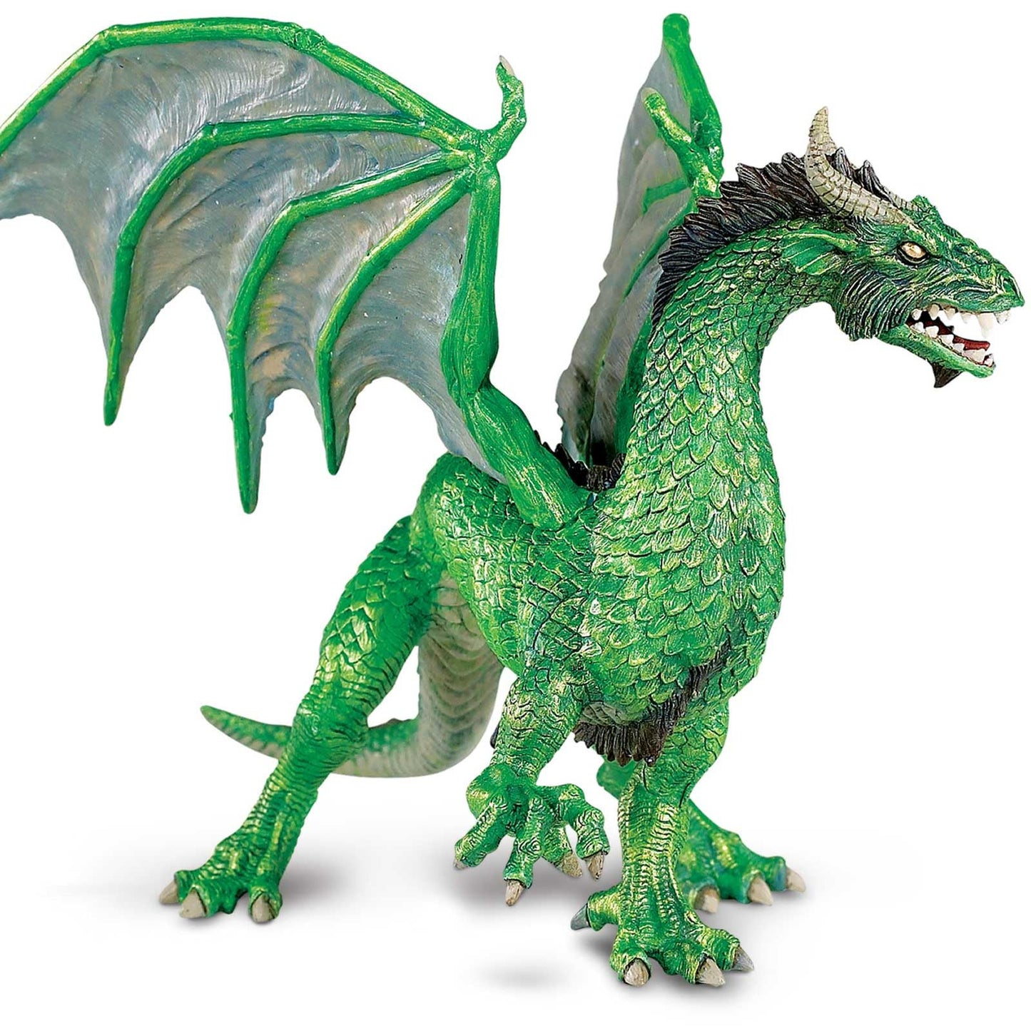 Safari Ltd. Forest Dragon Figurine – 6-Inch Plastic Mythical Creature Toy for Kids 4+