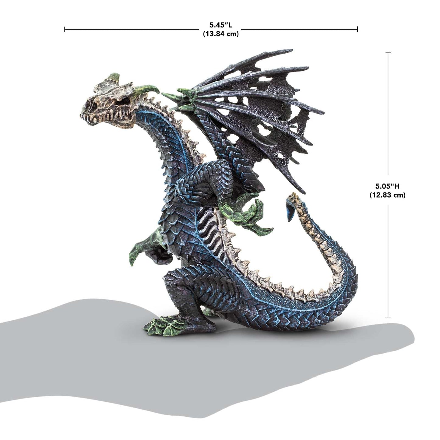 Safari Ltd. Ghost Dragon Figurine – 5.75" Detailed Fantasy Figure for Kids 4+