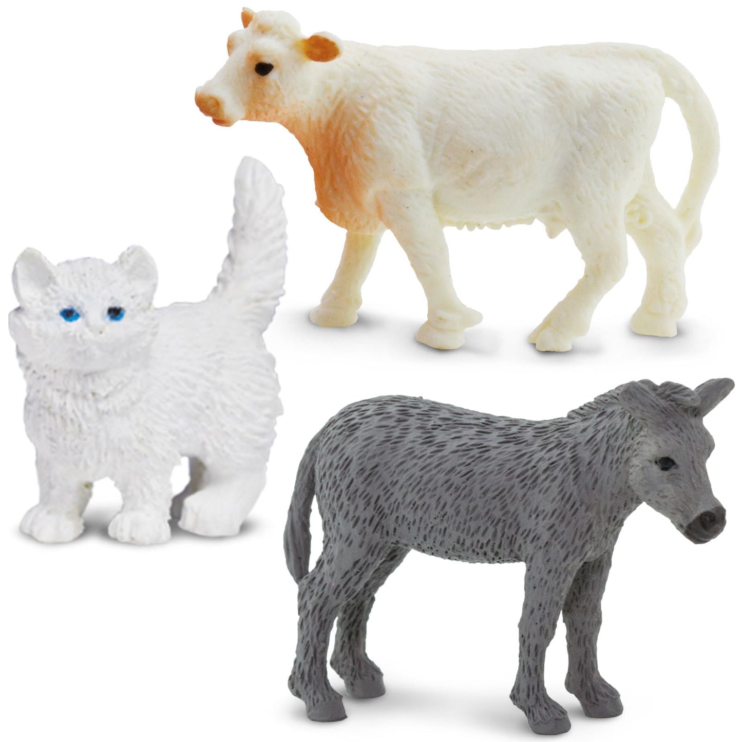 Safari Ltd. Good Luck Minis Ranch Fun Pack – 8 Mini Farm Figures