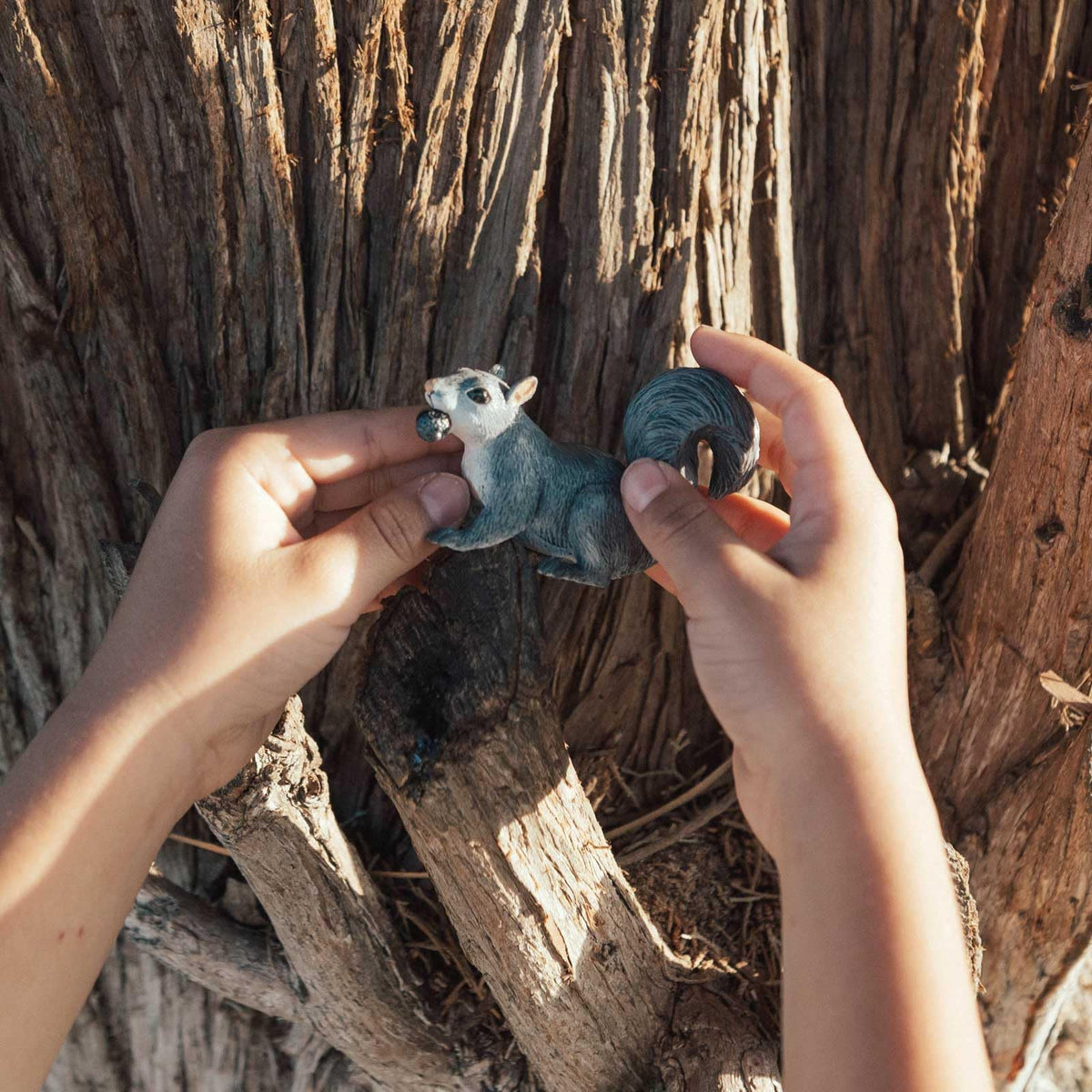 Safari Ltd. Gray Squirrel Figurine — 3-Inch Lifelike Wildlife Figure for Kids